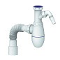 Сифон для мойки Unicorn В520V, 40х50 гибкий отвод, 1 1/2'' х40 с отводом для стиральной машины преходник 40х32 купить в Нижнем Новгороде | "Проконсим"