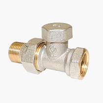  Клапан запорно-регулирующий Raditec DN 15 PN 16 прямой G1/2'' Kvs = 1,41 м3/ч для радиатора, 120гр. (173100060) на складе Проконсим в Нижнем Новгороде