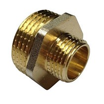 Ниппели латунные никелированные DN 20-32 PN 40 штуцер-штуцер переходные купить в Нижнем Новгороде | "Проконсим"