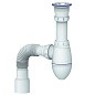 Сифон для умывальника Unicorn А220, 40х50 гибкий отвод, 1 1/2'' х40 чаша из нержавеющей стали купить в Нижнем Новгороде | "Проконсим"