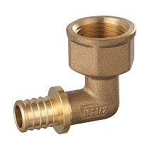 Распродажа! Угольники латунные для PEX труб DN 16-32 PN 16 под надвижную гильзу с внутренней резьбой PLP (250502202) со склада Проконсим в Нижнем Новгороде