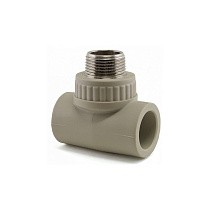  Тройники ПП DN 20-32 PN 25 с наружной резьбой серые Valfex  (930024241) со склада Проконсим в Нижнем Новгороде