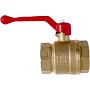 Кран латунный шаровой 11Б27фт1М DN 20 PN 40 рычаг муфта-муфта Valfex.214 DeltaPro
