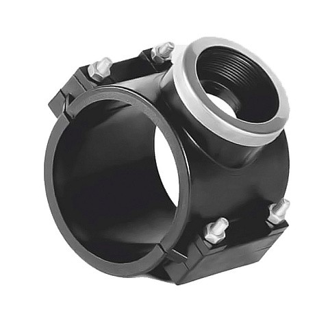 Седелки болтовые НПВХ DN 90-225 PN 10 с внутренней резьбой Хемкор купить в Нижнем Новгороде | "Проконсим" Седелки болтовые НПВХ DN 90-225 PN 10 с внутренней резьбой Хемкор купить в Нижнем Новгороде | "Проконсим"
