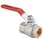 Кран латунный шаровой MVI BV.511 DN 20 PN 40 никелированный полнопроходной муфта-муфта рычаг