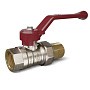 Кран латунный шаровой Temper 88.В-А.1.Р DN 25 PN 40 американка никелированный рычаг купить в Нижнем Новгороде | "Проконсим"