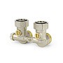 Узелы нижнего подключения VARMEGA VM138 DN20 угловой однотрубный 3/4''x3/4'' евроконус, с байпасом штуцер-штуцер купить в Нижнем Новгороде | "Проконсим"