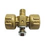 Кран латунный шаровой 11Б18бк(у)2 DN 15 PN 16 под манометр G1/2''хG1/2'' без контрольного фланца муфта-муфта без рычага Пензапромарматура купить в Нижнем Новгороде | "Проконсим"
