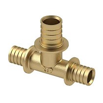 Тройники латунные для PEX-PEX труб DN 16-40 PN 16 переходные под надвижную гильзу РосТурПласт купить в Нижнем Новгороде | "Проконсим"