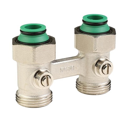 Узел нижнего подключения MVI TR.415.0505 DN 20 PN 10 прямой двухтрубный шаровой затвор 20-3/4'' под евроконус, муфта купить в Нижнем Новгороде | "Проконсим"
