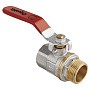 Краны латунные шаровые DN 15-50 PN 25 никелированные рычаг муфта-штуцер MVI AquaHit BV.312.04 купить в Нижнем Новгороде | "Проконсим"
