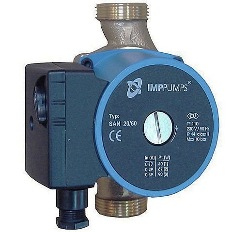 Насос циркуляционный с мокрым ротором SAN 15/40-130 75Вт 1х220В 3-скор. резьбовой PN10 65C IMP PUMPS купить в Нижнем Новгороде | "Проконсим"
