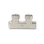 Узелы нижнего подключения VARMEGA VM139 DN20 угловой двухтрубный 3/4''x3/4'' евроконус, перекрёстный муфта-штуцер купить в Нижнем Новгороде | "Проконсим"