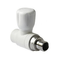Кран шаровой для радиатора ПП 25-3/4'' PN 25 прямой с американкой белый Pro Aqua PA41010 купить в Нижнем Новгороде | "Проконсим"