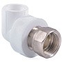 Угольник комбинированный ПП 32-1 1/4'' PN 25 с накидной гайкой белый РТП 14622 купить в Нижнем Новгороде | "Проконсим"
