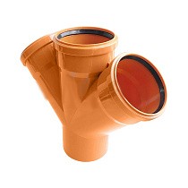  Крестовина Valfex DN -110x110x110 45гр. рыжая одноплоскостная  (930023019) со склада Проконсим в Нижнем Новгороде