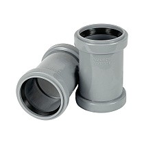  Муфта двухраструбная VALFEX DN -50 для внутренней канализации соединительная с перегородкой раструбная (соединительная)  (930023021) со склада Проконсим в Нижнем Новгороде