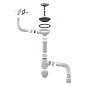 Сифон для мойки Unicorn В425P, 40х50 гибкий отвод, 3 1/2'' х40 чаша из нержавеющей стали, прямоугольный перелив купить в Нижнем Новгороде | "Проконсим"