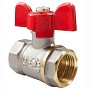 Кран латунный шаровой Valfex Optima.217.NLB1 11Б27фт1М DN 20 PN 25 никелированный муфта-муфта бабочка купить в Нижнем Новгороде | "Проконсим"