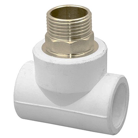 Тройник комбинированный ПП 50-1 1/2'' PN 25 под ключ с наружной резьбой белый РТП 10761 купить в Нижнем Новгороде | "Проконсим"