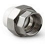 Муфта комбинированная ПП 50-1 1/2'' PN 25 разъёмная с внутренней резьбой белая Pro Aqua PA20022