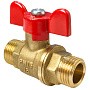 Кран латунный шаровой Valfex.219.LB1 11Б27фт1М DN 20 PN 40 штуцер-штуцер бабочка купить в Нижнем Новгороде | "Проконсим"
