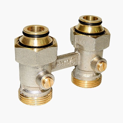 Узел нижнего подключения Vekotrim DN 15 PN 10 прямой двухтрубный 20-3/4'' под евроконус, муфта купить в Нижнем Новгороде | "Проконсим"