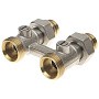Узел нижнего подключения DN 20 прямой двухтрубный 20-1/2'' никелированный с ниппелем штуцерхштуцер РИДАН 003L0396R купить в Нижнем Новгороде | "Проконсим"
