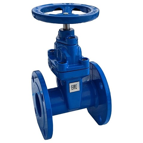 Задвижка чугунная 30ч39р DN 150 PN 10(16) с обрезиненным клином EPDM до 120гр. фланцевый ручной PR купить в Нижнем Новгороде | "Проконсим" (930130306)