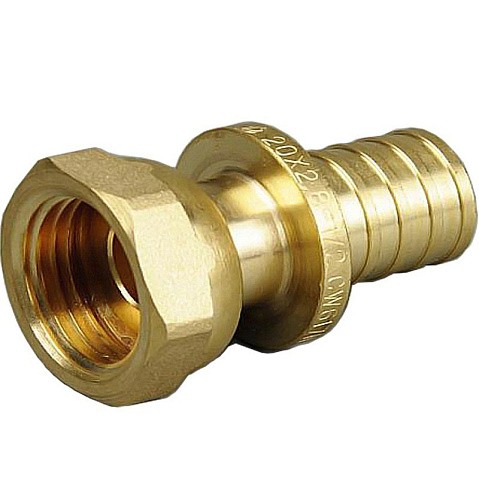 Муфта латунная для PEX труб 16-1/2'' PN 10 под надвижную гильзу ONE PLUS купить в Нижнем Новгороде | "Проконсим"