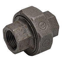 Американки чугунные DN 15-50 PN 16 муфта-муфта с плоской прокладкой Fittex Plus купить в Нижнем Новгороде | "Проконсим"