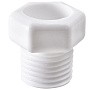 Заглушка ПП резьбовая 1/2'' PN 25 НР белая РВК