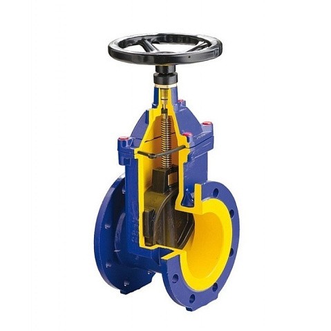 Задвижка чугунная DN 200 PN 16 с обрезиненным клином EPDM 70гр. Zetkama zGAT.111D200C57 купить в Нижнем Новгороде | "Проконсим" (920300111)
