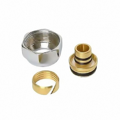 Евроконус 3/4'' DN 20 для PEX МП-труб обжимной 2 резьбовых кольца на штуцере Varmega купить в Нижнем Новгороде | "Проконсим"