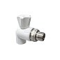 Кран шаровой для радиатора ПП 20-1/2'' PN 25 угловой с американкой белый VALFEX  купить в Нижнем Новгороде | "Проконсим"