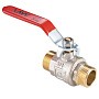 Кран латунный шаровой MVI BV.516 DN 15 PN 40 никелированный полнопроходной штуцер-штуцер рычаг купить в Нижнем Новгороде | "Проконсим"