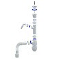 Сифон для мойки Unicorn В320VР, 40х50 гибкий отвод, 1 1/2'' х40 пластиковая чаша с отводом для стиральной машины купить в Нижнем Новгороде | "Проконсим"