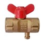 Кран латунный шаровой 11Б27п(М)1 DN 15 PN 16 трёхходовой под манометр G1/2"-М20х1,5 муфта-муфта бабочка Пензапромарматура купить в Нижнем Новгороде | "Проконсим"