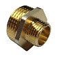 Ниппель латунный никелированный DN 20-15 PN 40 штуцер-штуцер переходный купить в Нижнем Новгороде | «Проконсим»