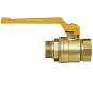 Кран латунный шаровой газовый 11Б27п DN40 PN40 рычаг муфта-штуцер БАЗ Standart купить в Нижнем Новгороде | "Проконсим"