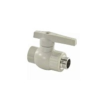 Краны шаровые ПП DN 20-32 PN 25 комбинированные с наружной резьбой серые Valfex  купить в Нижнем Новгороде | "Проконсим"
