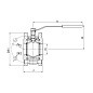 Кран стальной шаровой разборный BREEZE 11с42п, DN 80 PN 16, 124мм, полнопроходной, фланцевый с ручкой купить в Нижнем Новгороде | "Проконсим"