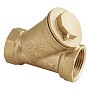 Фильтр сетчатый латунный DN 32 PN 16 муфтовый косой грубой очистки AquaHit FW.110.07