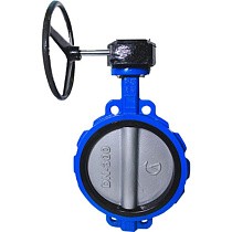 Затворы поворотные дисковые 32ч301р DN 250 PN 10-16 межфланцевые с редуктором ЛМЗ Семенов купить в Нижнем Новгороде | "Проконсим"