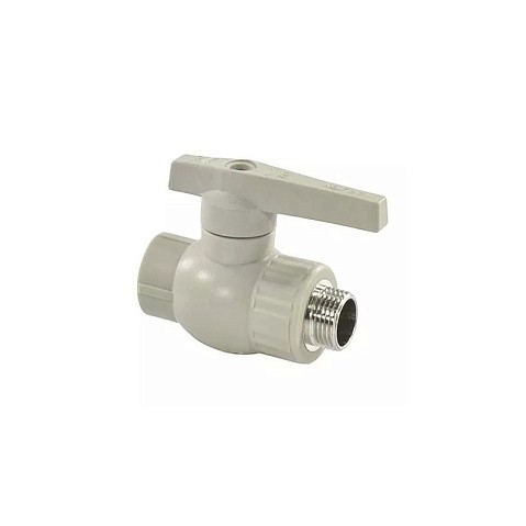 Кран шаровой комбинированный НР VALFEX 20 PN 25 G-1/2'' НР серый купить в Нижнем Новгороде | "Проконсим"