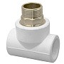 Тройники ПП DN 40-50 PN 25 комбинированные под ключ с наружной резьбой белые РТП купить в Нижнем Новгороде | "Проконсим"