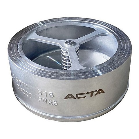 Клапаны обратные межфланцевые из нержавеющей стали DN 40 PN 25 Тмакс 200 °С АСТА ОК352 купить в Нижнем Новгороде | "Проконсим"