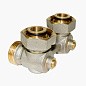 Узел нижнего подключения Vekotrim DN 15 PN 10 угловой двухтрубный 20-3/4'' под евроконус, муфта купить в Нижнем Новгороде | "Проконсим"