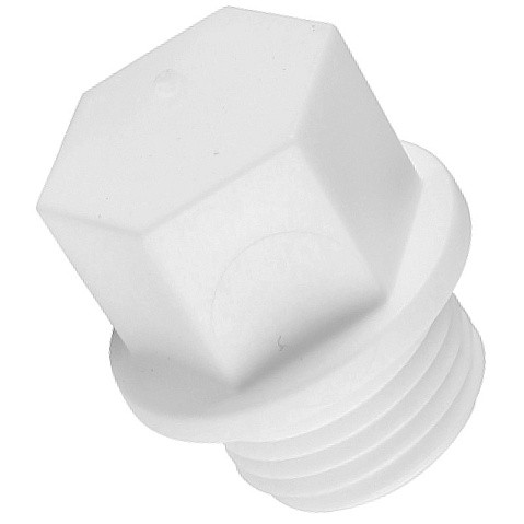 Заглушка резьбовая ПП 15-1/2'' PN 25 с наружной резьбой белая РТП 10555 купить в Нижнем Новгороде | "Проконсим"
