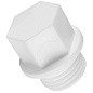 Заглушка резьбовая ПП 15-1/2'' PN 25 с наружной резьбой белая РТП 10555 купить в Нижнем Новгороде | "Проконсим"